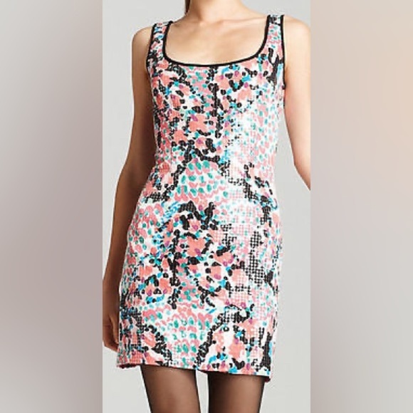 EUC Lilly Pulitzer Lucy Cameo White Sweet Nothings Sequin Mini Dress Sz 8 - Picture 1 of 14